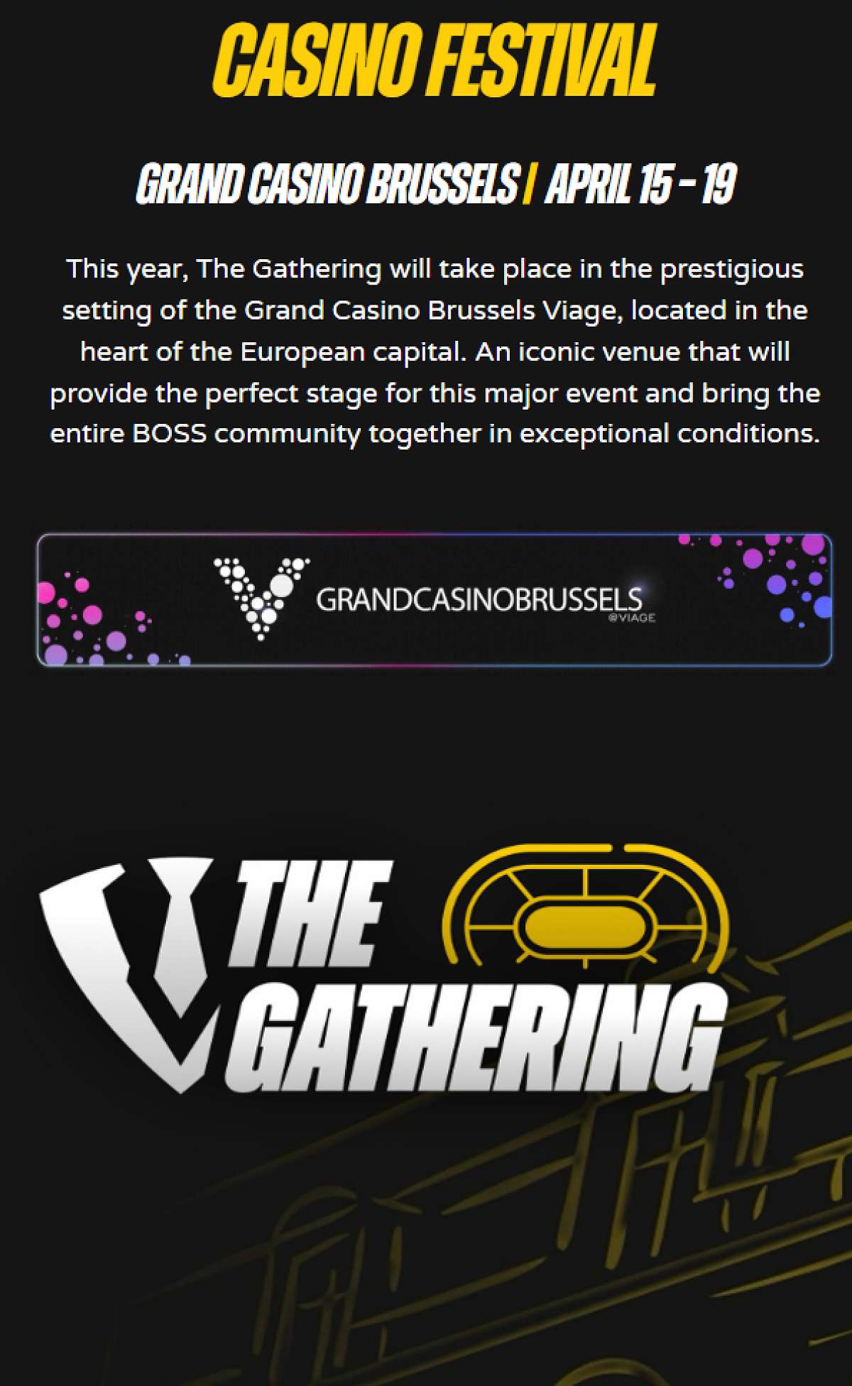 The Gathering - SATELLITE - Main Event NLH - 40€