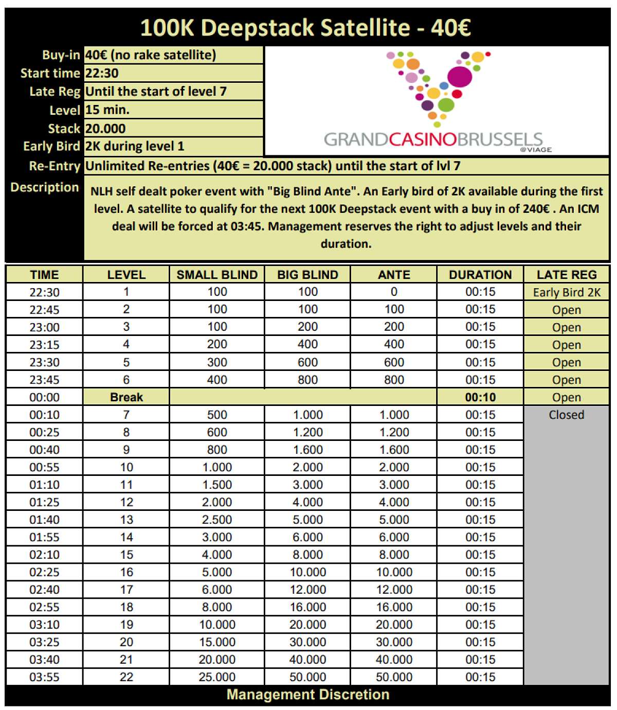 100K Deepstack - Satellite 40€
